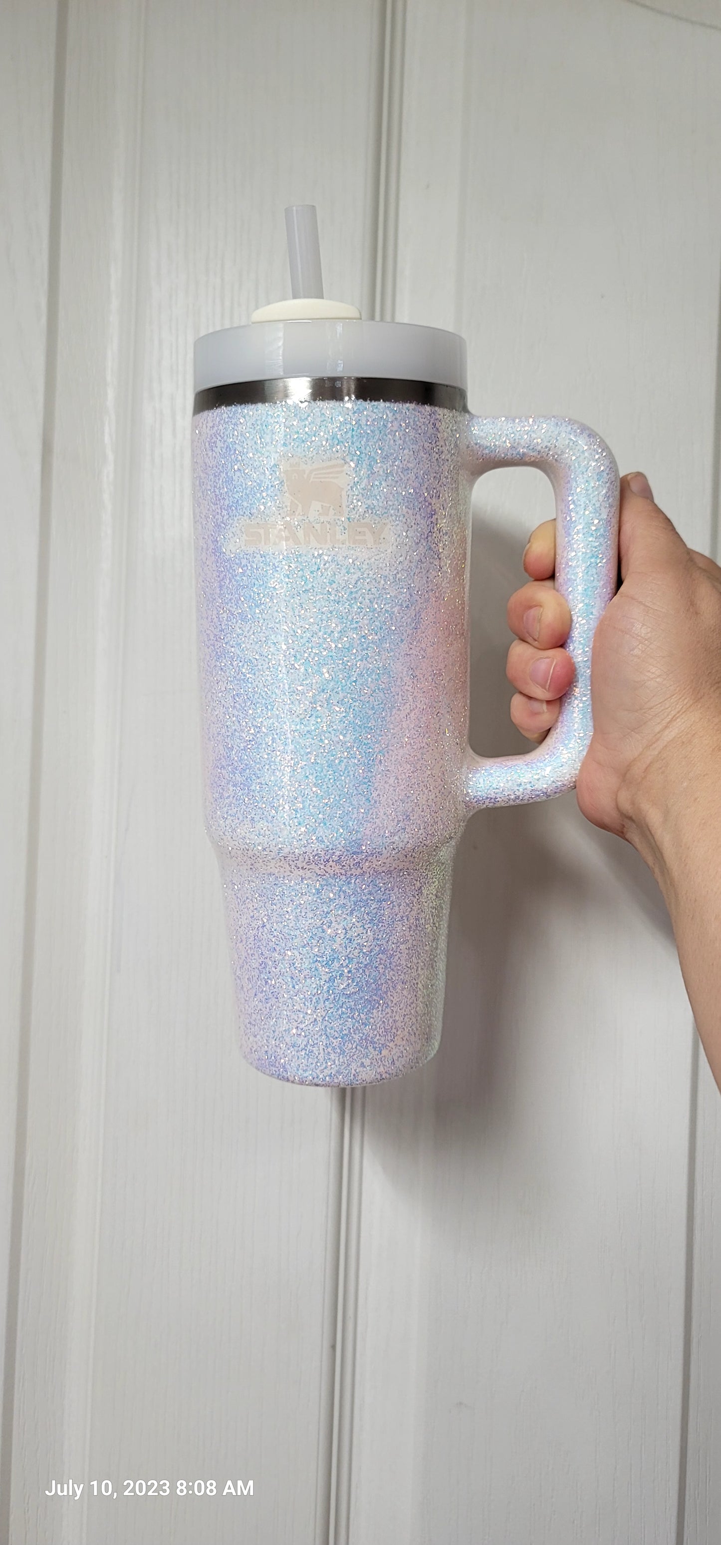 Color Shift Epoxy Glitter Stanley Tumbler