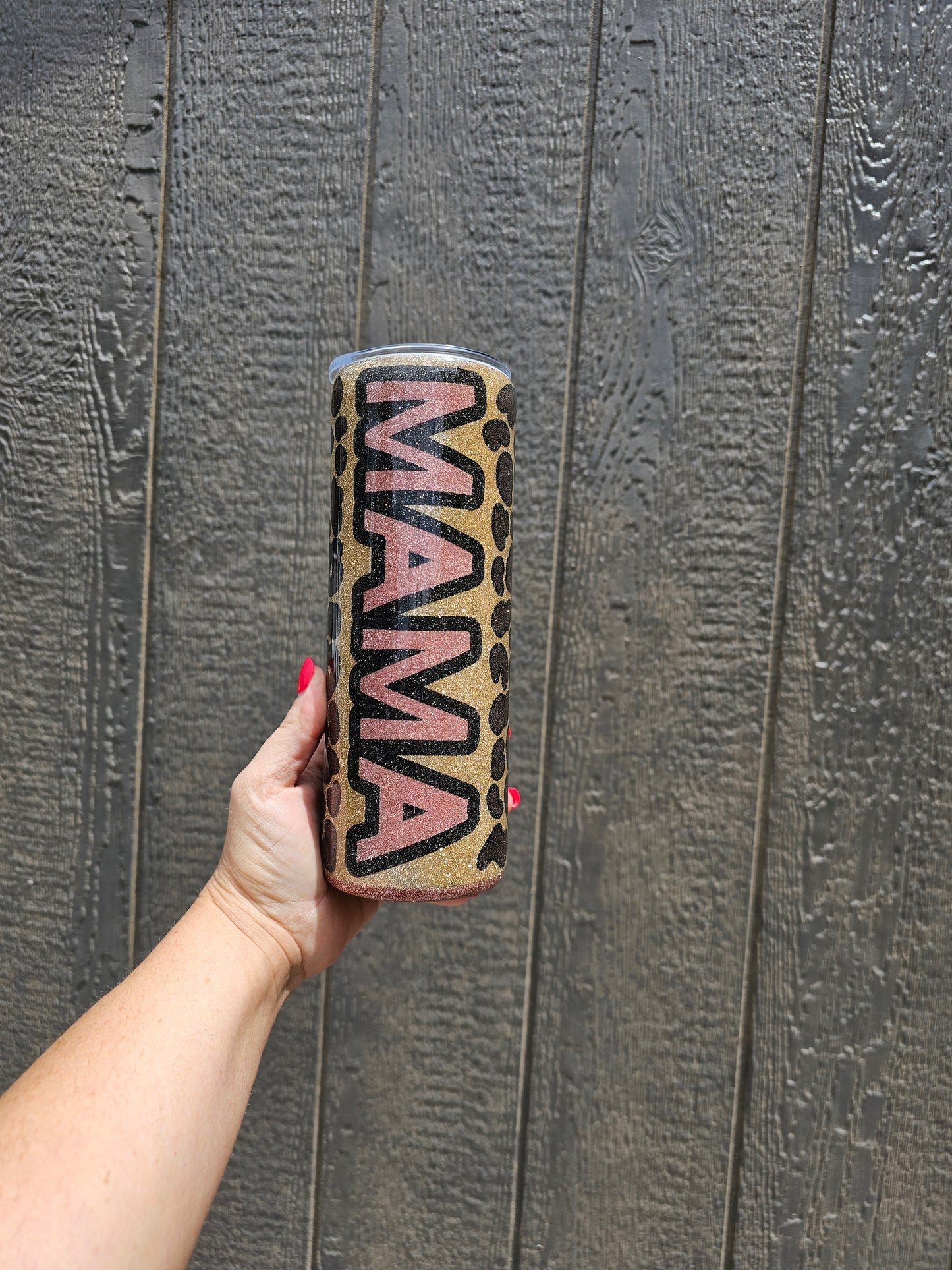 Mama Leopard 20oz Epoxy Tumbler