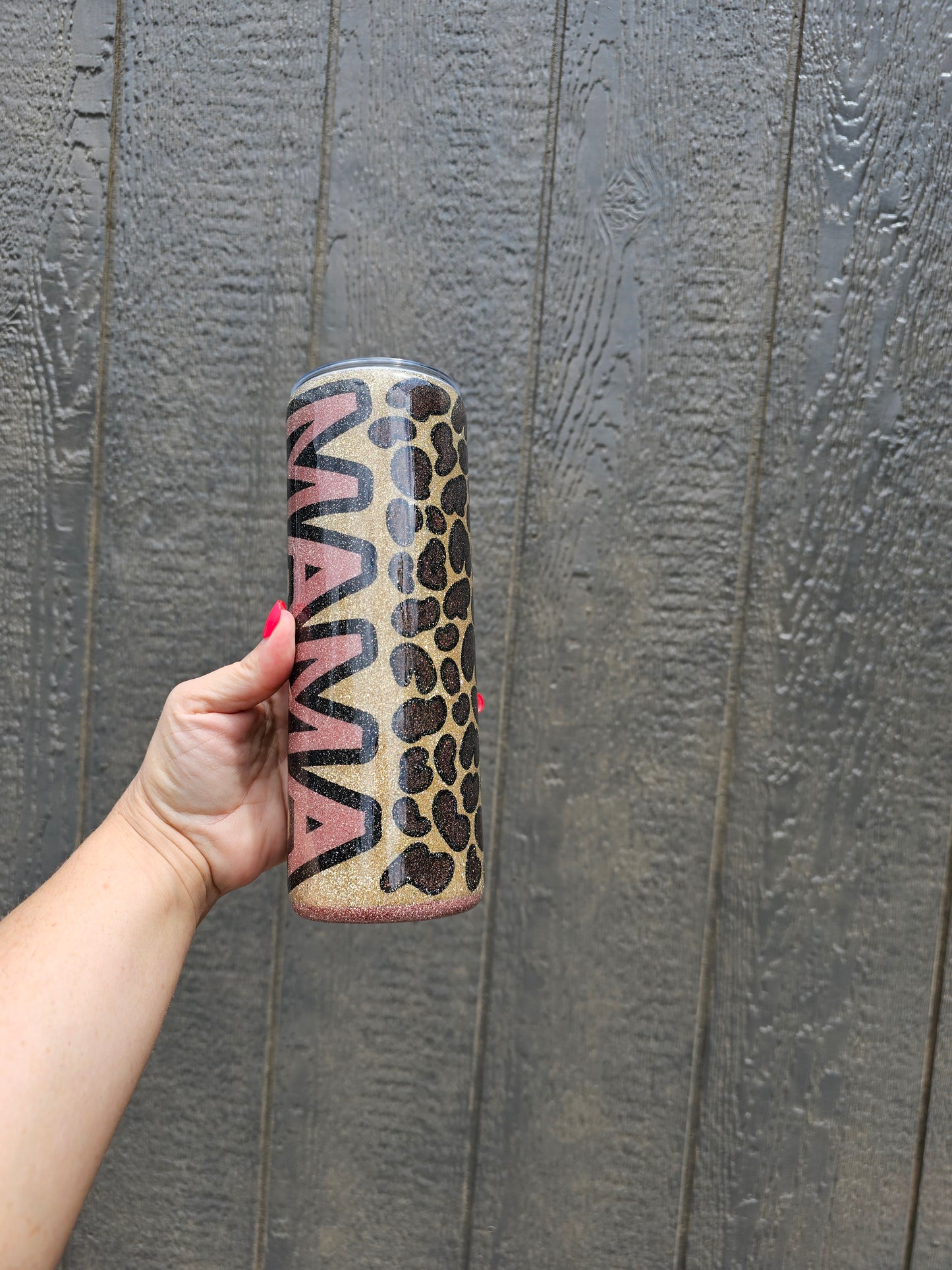 Mama Leopard 20oz Epoxy Tumbler