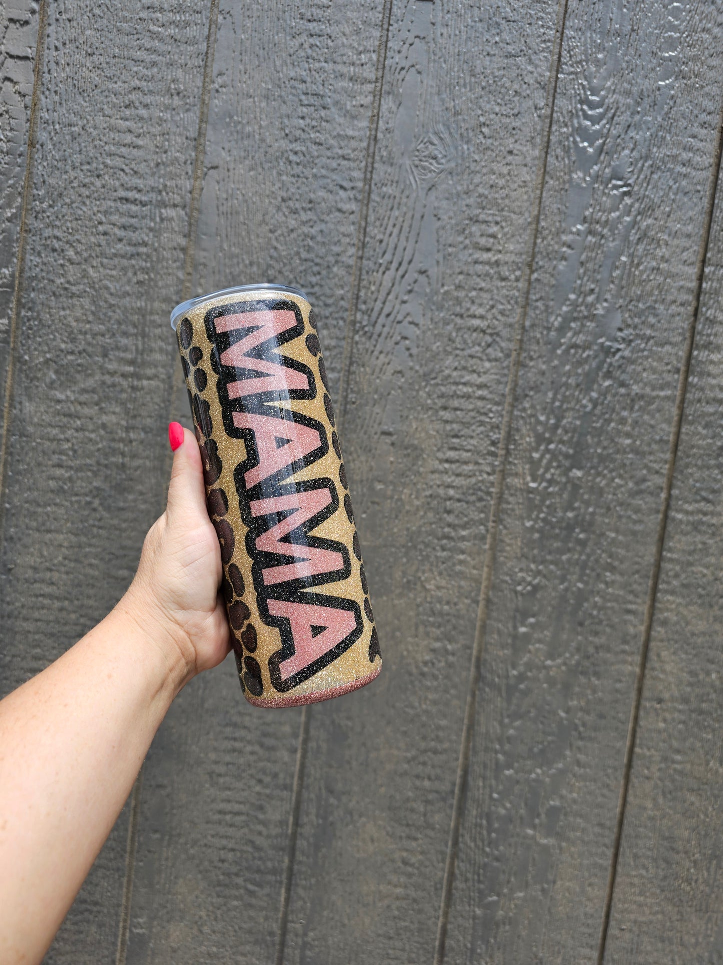 Mama Leopard 20oz Epoxy Tumbler