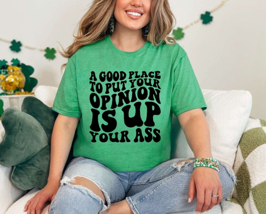 A Good Place To Put Your Opinion Tshirt