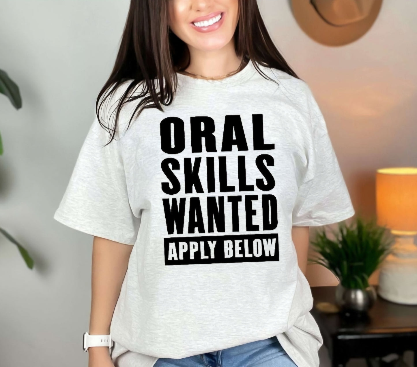 Skills Wanted Apply Below Funny Adult Humor Tshirt