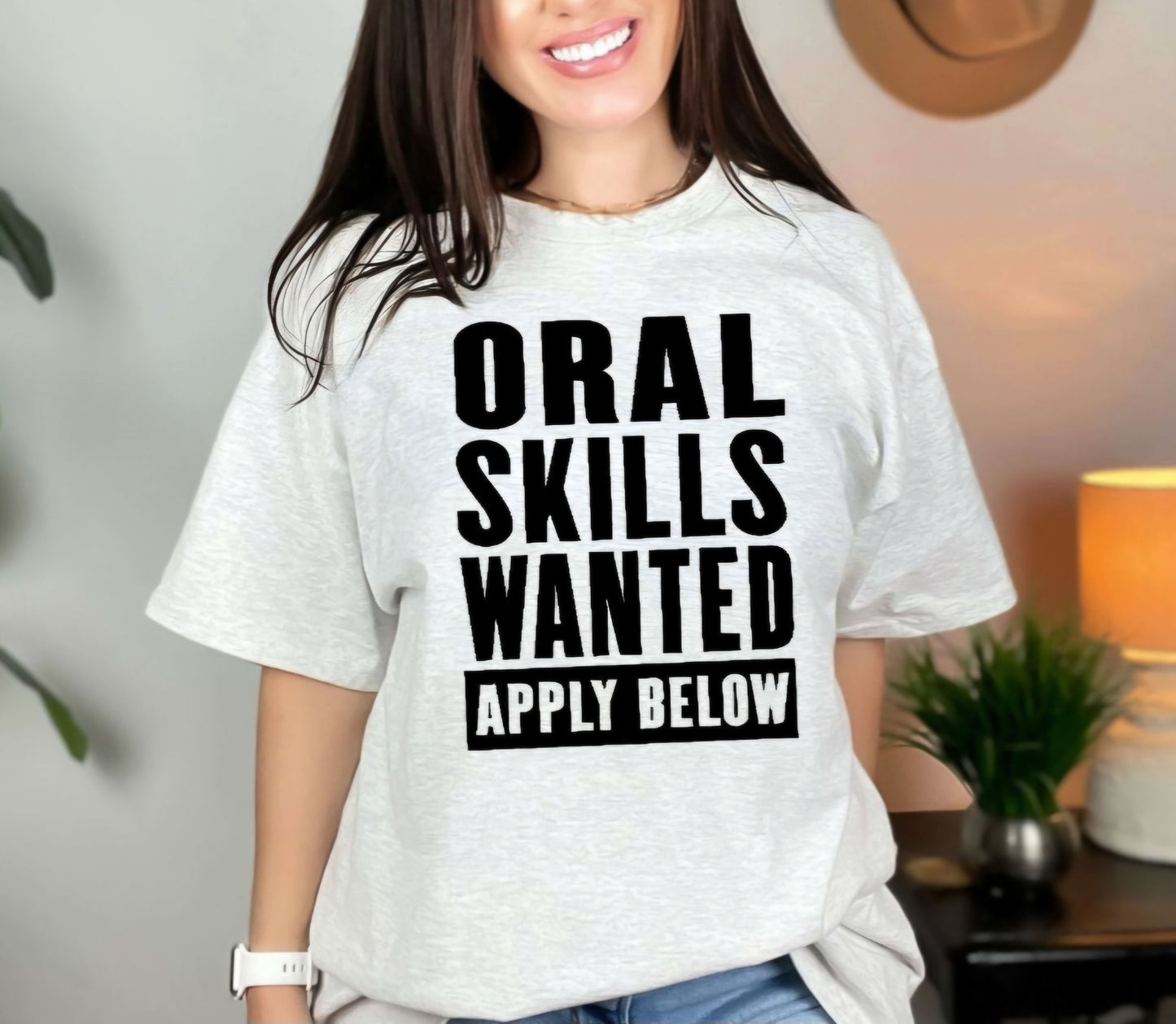 Skills Wanted Apply Below Funny Adult Humor Tshirt