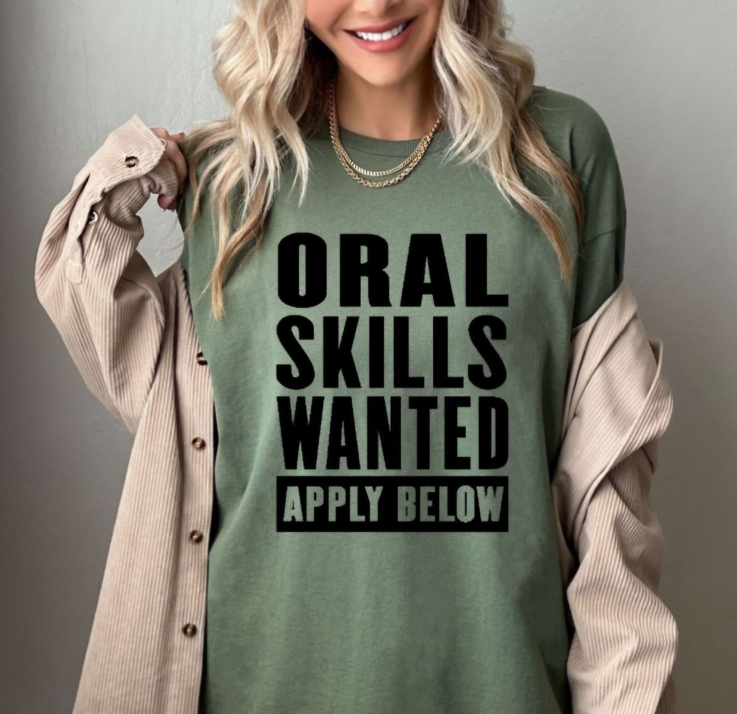 Skills Wanted Apply Below Funny Adult Humor Tshirt