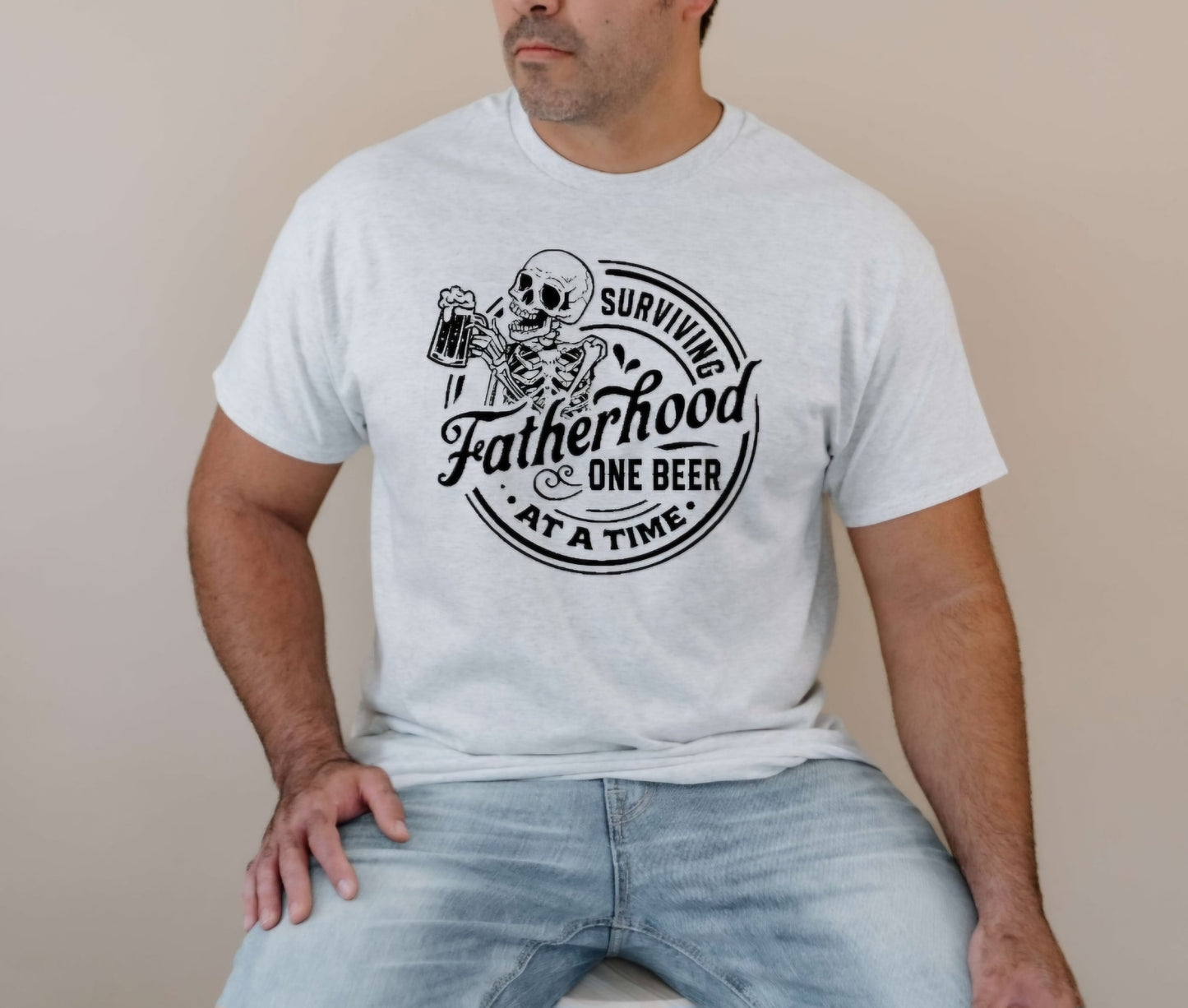 Surviving Fatherhood One Beer At A Time Tshirt