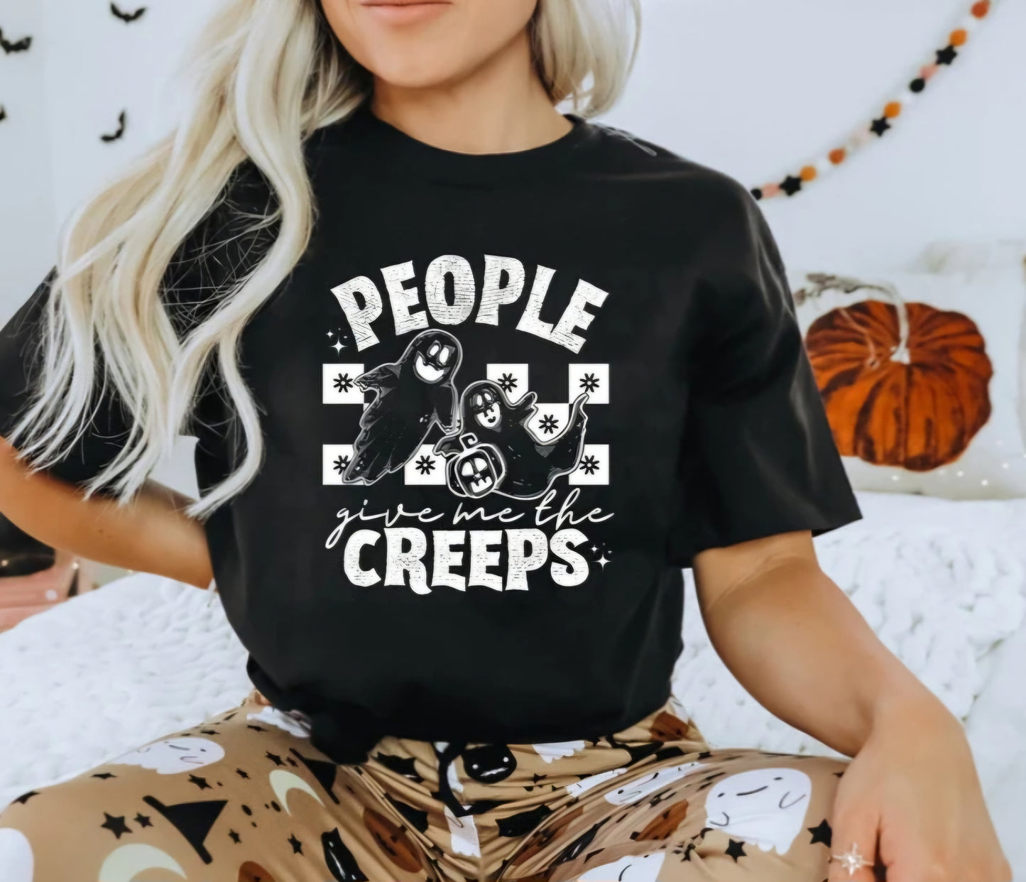 People Give Me The Creeps Ghost Tshirt