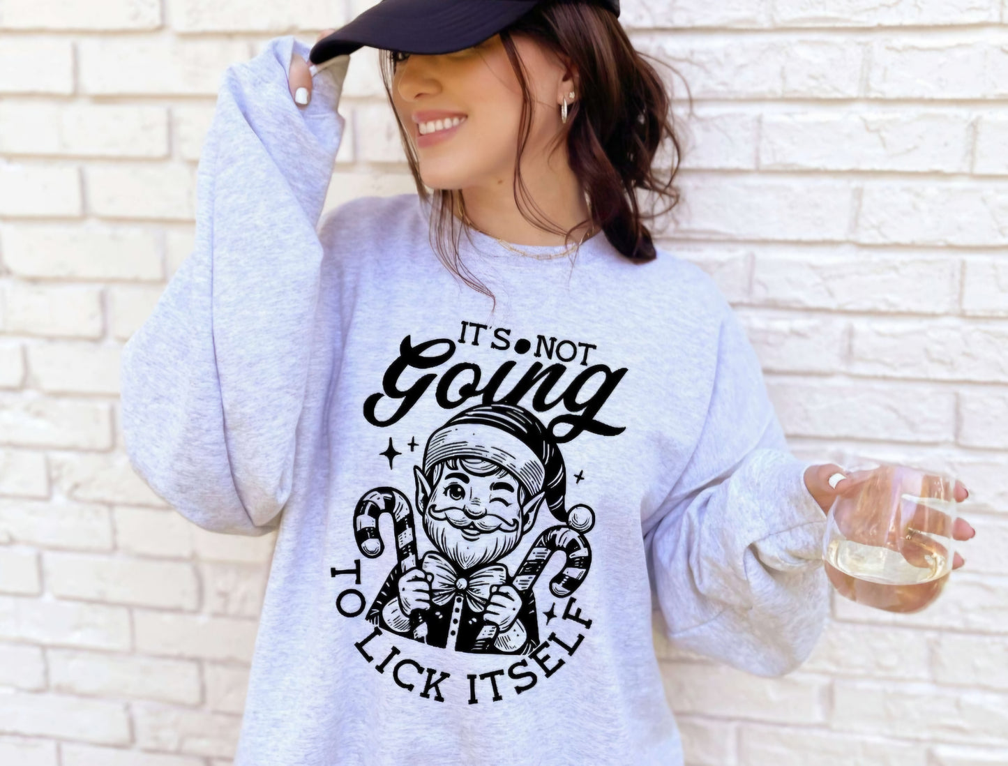 Its Not Going to Lick It Self Holiday Crewneck