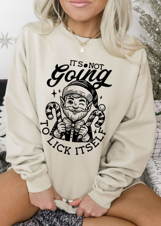 Its Not Going to Lick It Self Holiday Crewneck