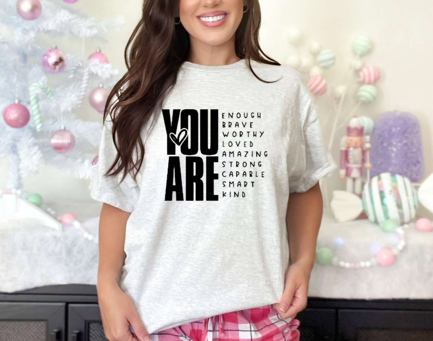 You Are Enough Crewneck Sweatshirt Or Tshirt