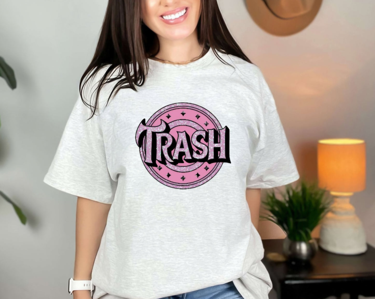 Pink Trash Crewneck sweatshirt or tshirt