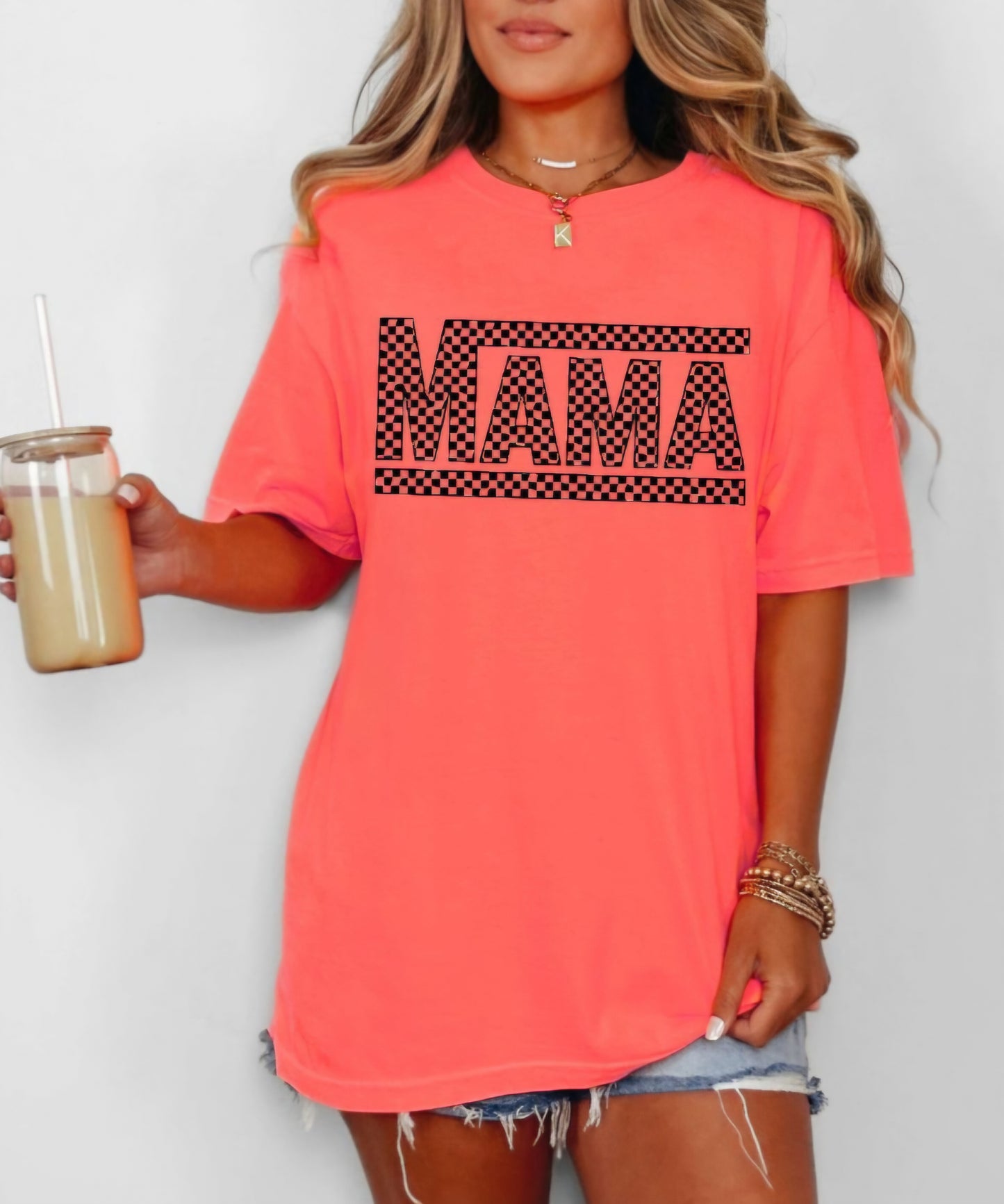 MAMA Neon Comfort Colors C1717 Tees