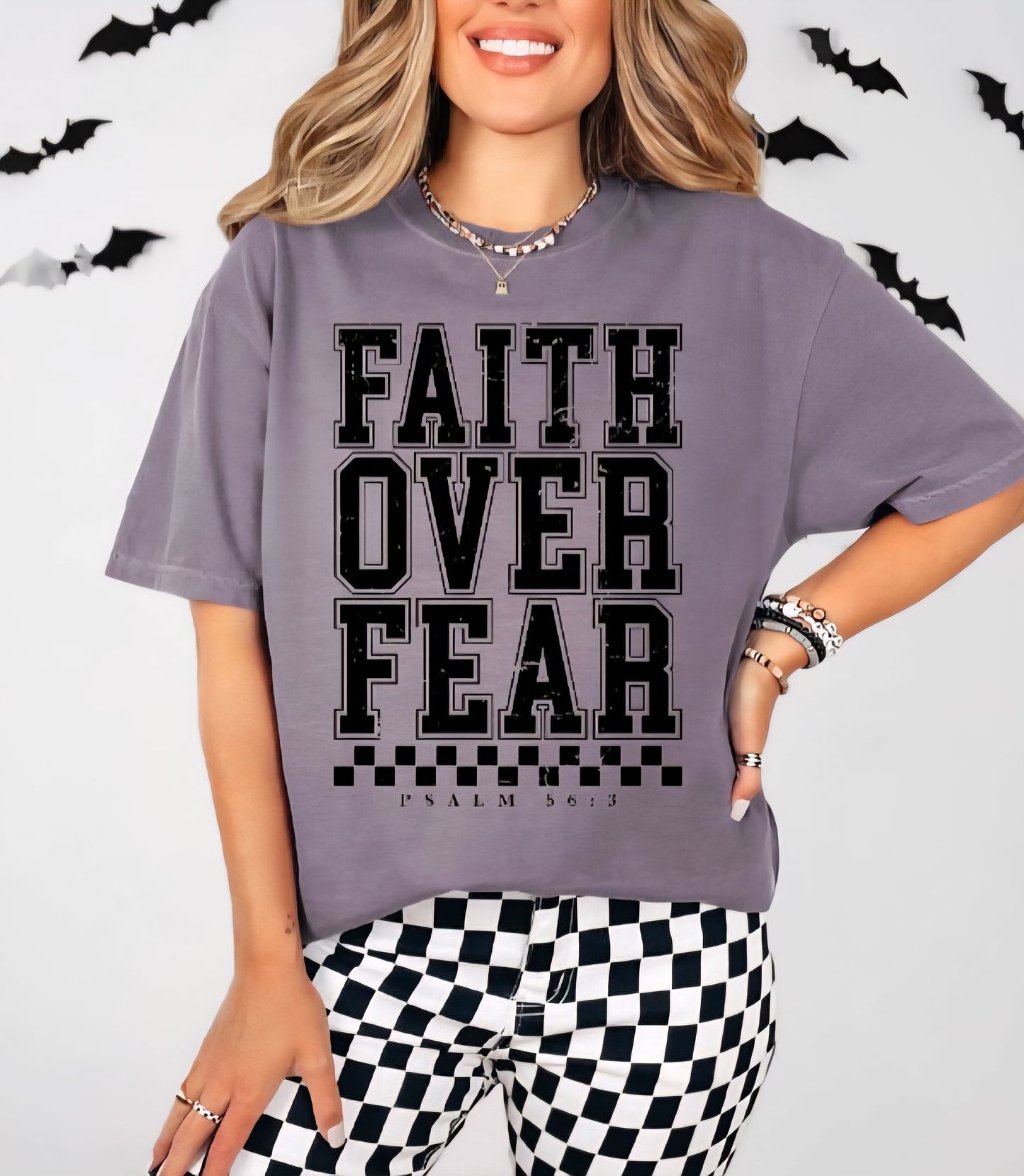 Faith Over Fear Comfort Colors T-shirts 100% Cotton