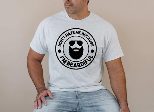 BEARDIFUL gray sweatshirt/tshirt