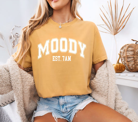 Moody EST 7AM Neon Comfort Colors Tees