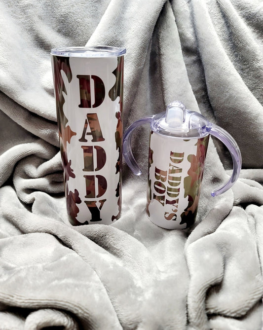 Daddy and son tumbler set