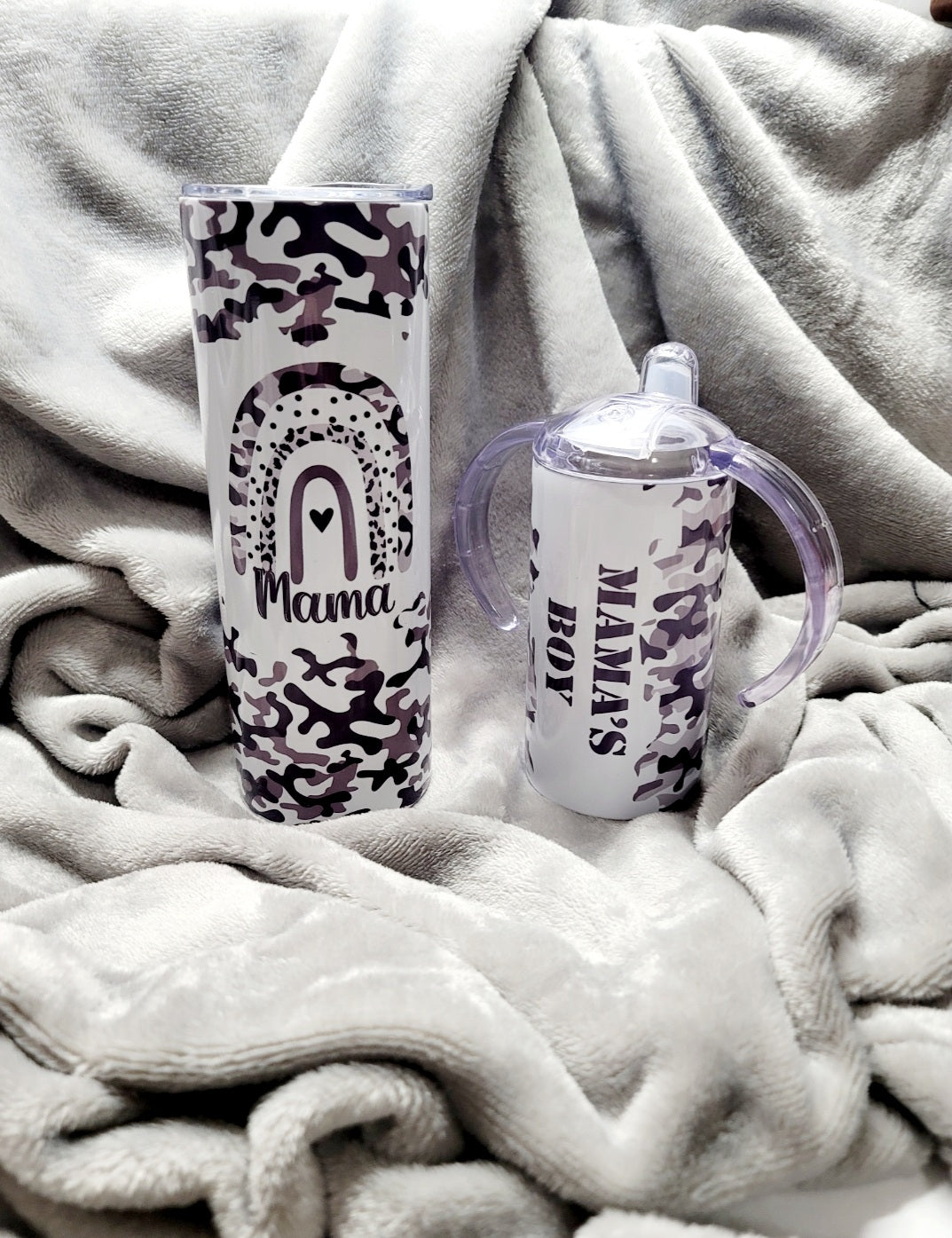 Mama and Son tumbler set