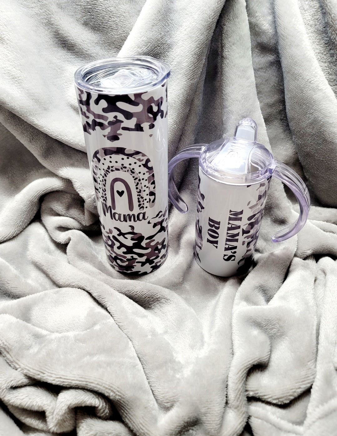 Mama and Son tumbler set