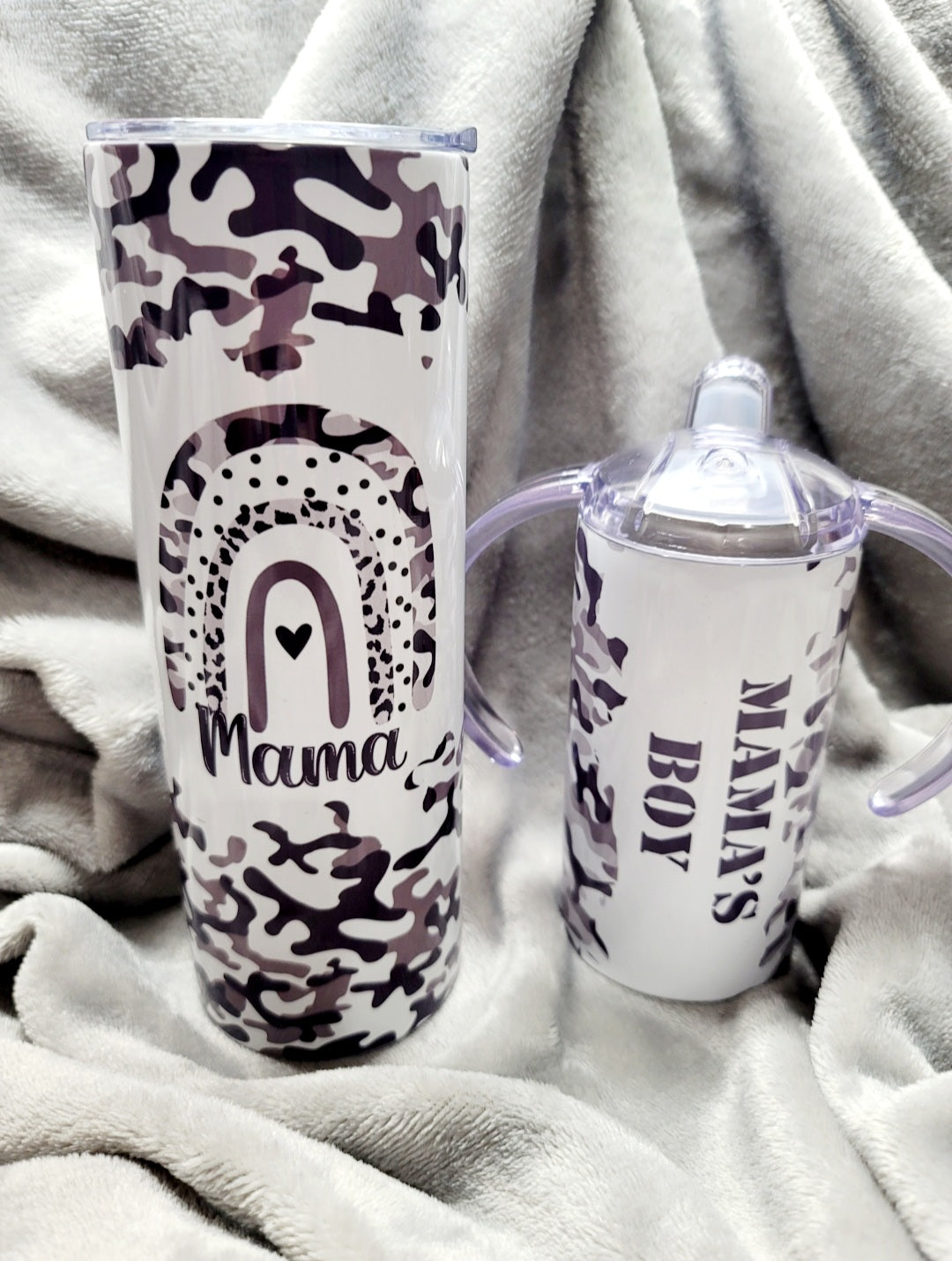 Mama and Son tumbler set