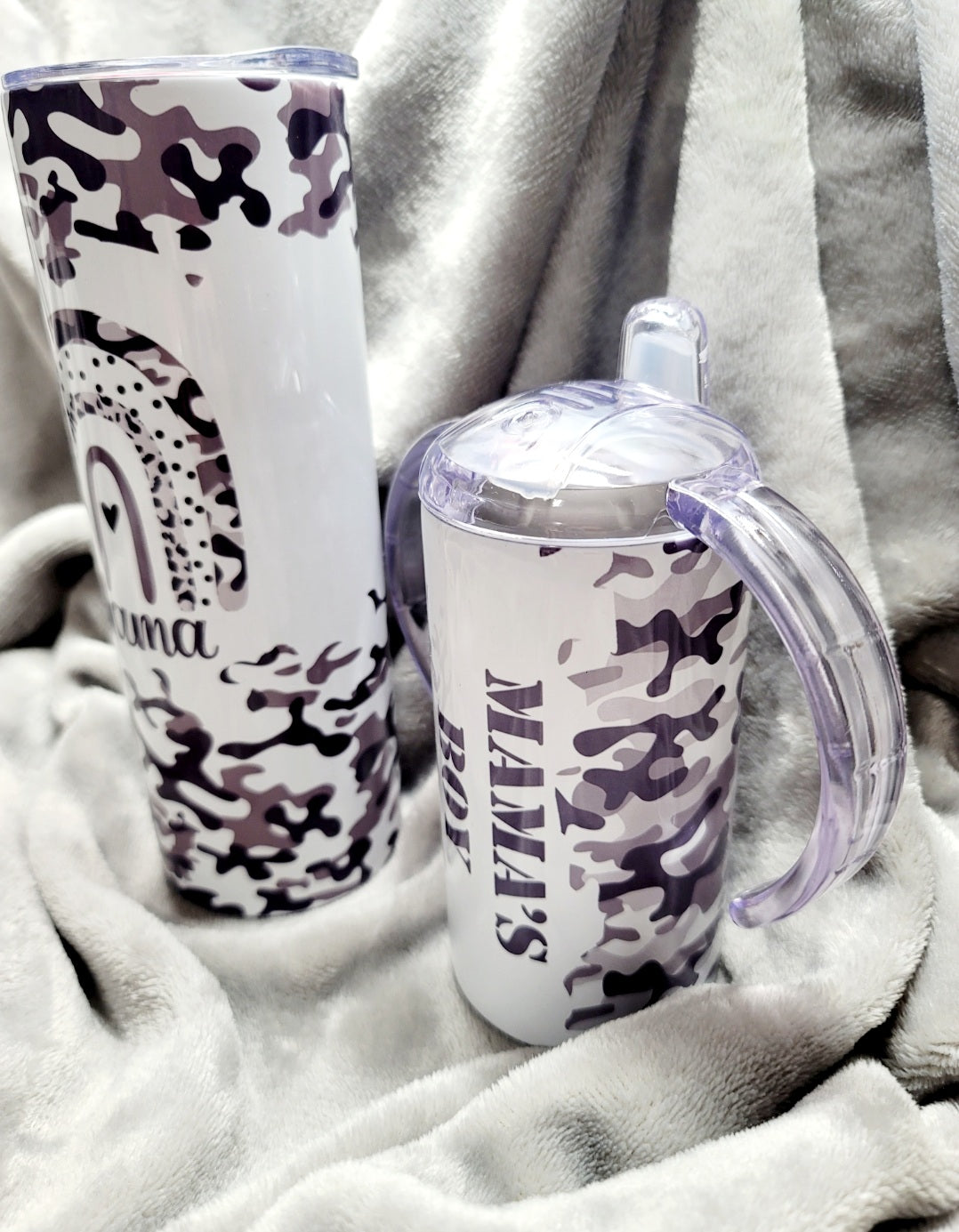 Mama and Son tumbler set