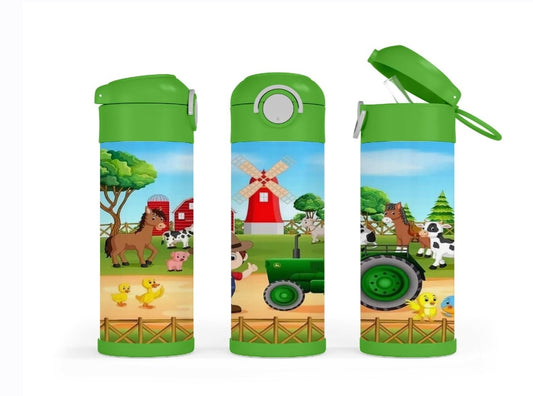 Farm tractor 12oz kids cup